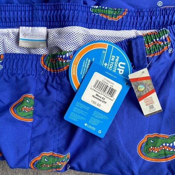 Florida Gators Columbia Men's CLG Backcast Ii Printed Short, 6X - Picture 1 of 8